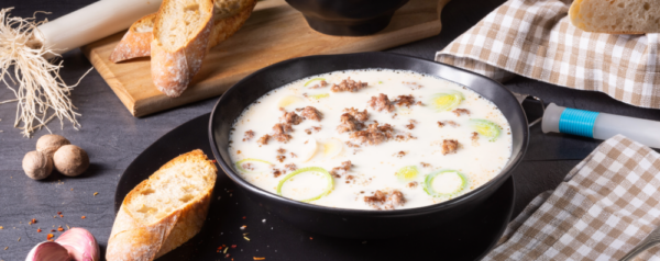 Lauch-Käse-Hackfleisch Suppe - MeinHans